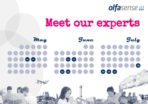 Meet our odour experts at various events from May to July