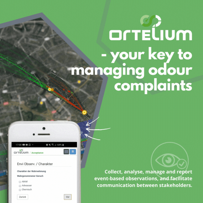 Ortelium odour reporting tool