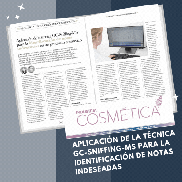 Expert article on GC sniffing in cosmetic testing
