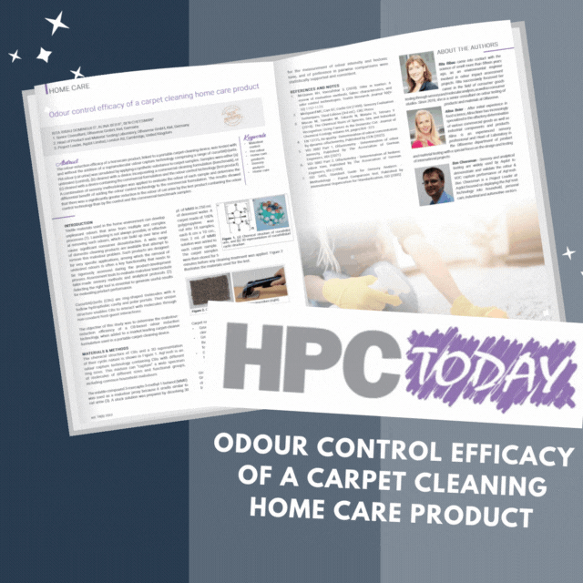 expert article on odour control efficacy of a carpet cleaning home care product